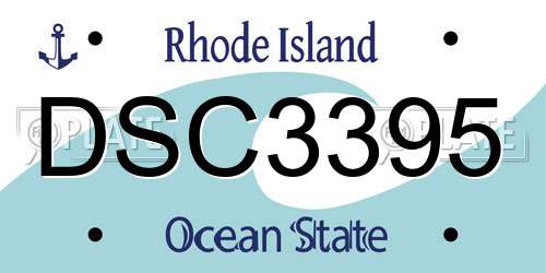 DSC3395 Rhode Island License Plate