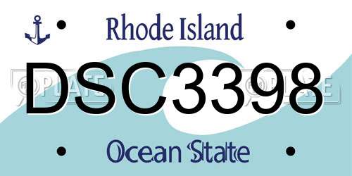 DSC3398 Rhode Island License Plate
