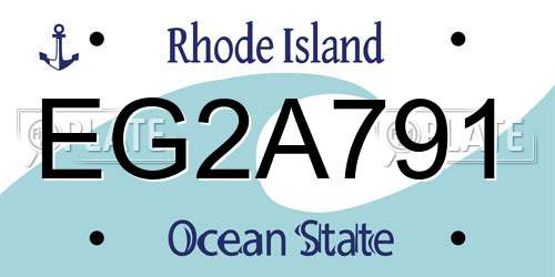 EG2A791 Rhode Island License Plate