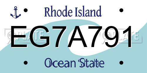 EG7A791 Rhode Island License Plate