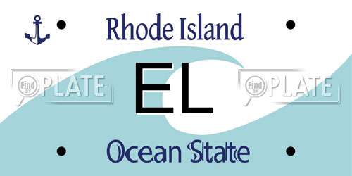 EL Rhode Island License Plate
