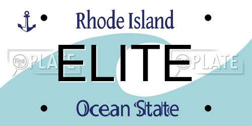 ELITE Rhode Island License Plate
