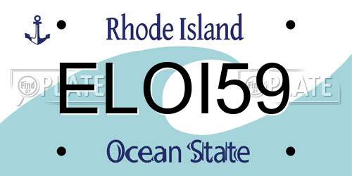 ELOI59 Rhode Island License Plate