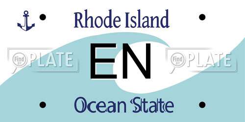 EN Rhode Island License Plate