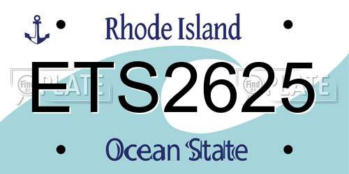 ETS2625 Rhode Island License Plate