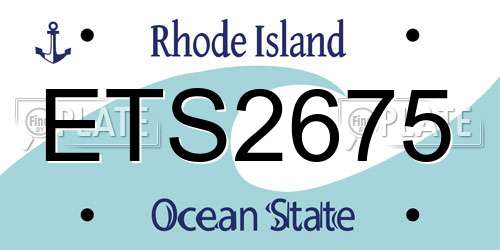 ETS2675 Rhode Island License Plate