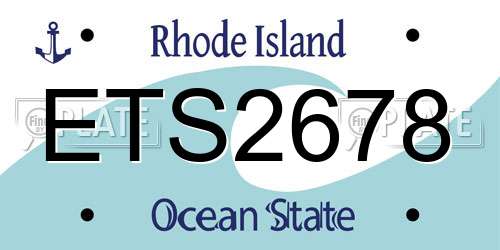 ETS2678 Rhode Island License Plate