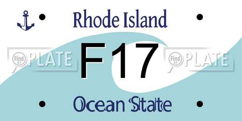 F17 Rhode Island License Plate