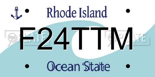 F24TTM Rhode Island License Plate