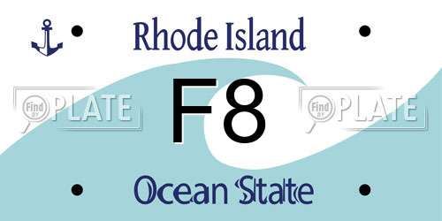 F8 Rhode Island License Plate