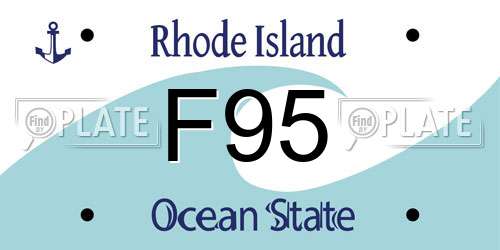 F95 Rhode Island License Plate