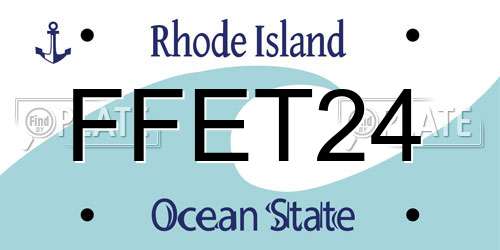FFET24 Rhode Island License Plate