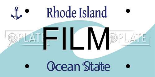 FILM Rhode Island License Plate