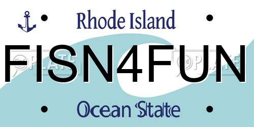 FISN4FUN Rhode Island License Plate