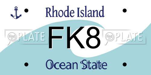 FK8 Rhode Island License Plate