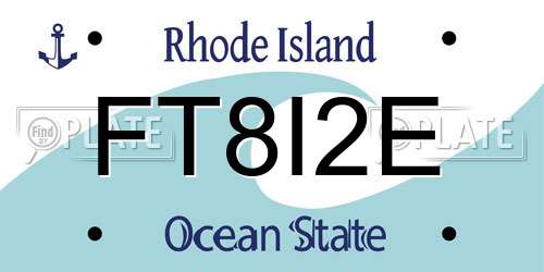FT8I2E Rhode Island License Plate