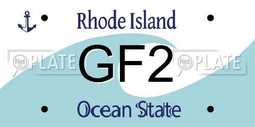 GF2 Rhode Island License Plate