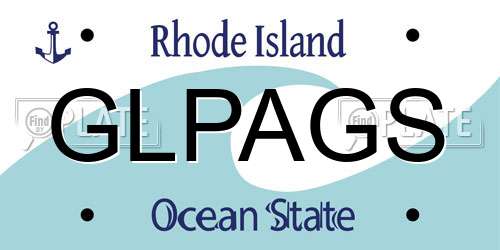 GLPAGS Rhode Island License Plate