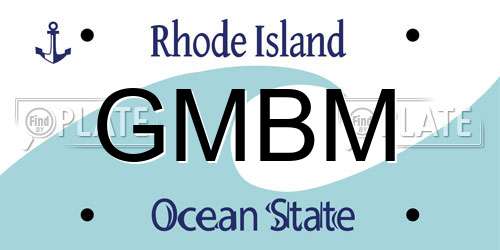 GMBM Rhode Island License Plate