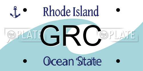 GRC Rhode Island License Plate