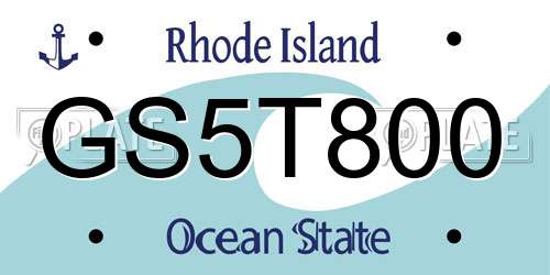 GS5T800 Rhode Island License Plate