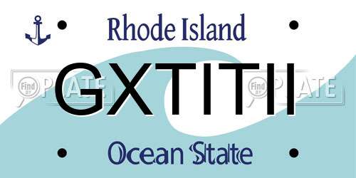 GXTITII Rhode Island License Plate