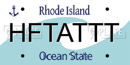HFTATTT Rhode Island License Plate