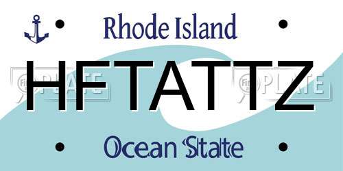 HFTATTZ Rhode Island License Plate
