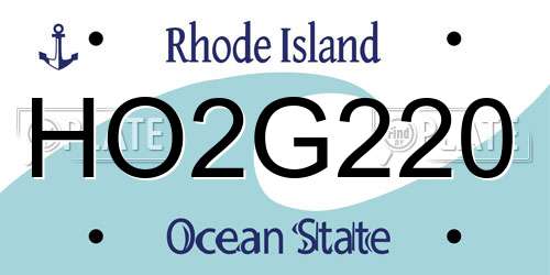 HO2G220 Rhode Island License Plate