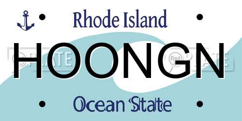 HOONGN Rhode Island License Plate