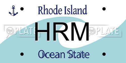 HRM Rhode Island License Plate
