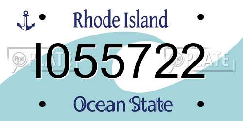 I055722 Rhode Island License Plate