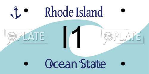 I1 Rhode Island License Plate