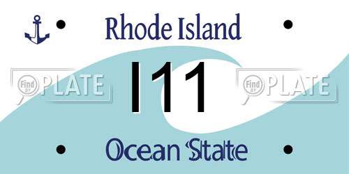 I11 Rhode Island License Plate