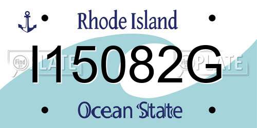 I15082G Rhode Island License Plate