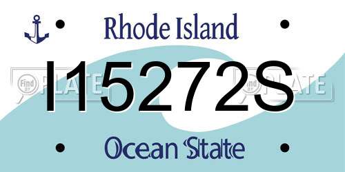 I15272S Rhode Island License Plate