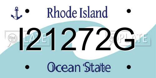 I21272G Rhode Island License Plate
