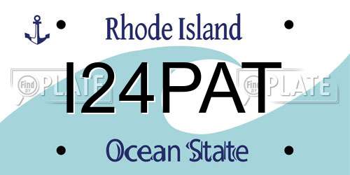 I24PAT Rhode Island License Plate