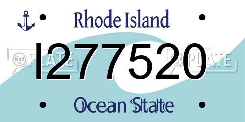 I277520 Rhode Island License Plate
