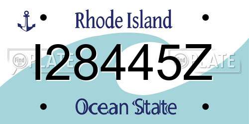 I28445Z Rhode Island License Plate