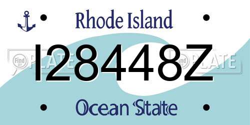 I28448Z Rhode Island License Plate