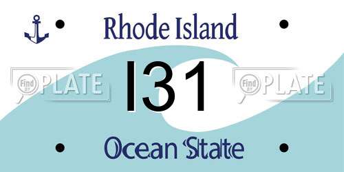 I31 Rhode Island License Plate