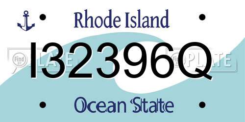 I32396Q Rhode Island License Plate