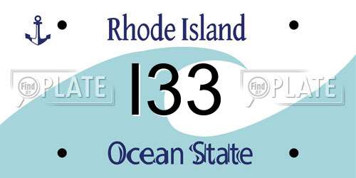 I33 Rhode Island License Plate