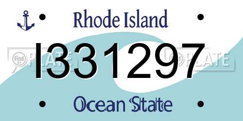 I331297 Rhode Island License Plate