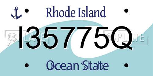 I35775Q Rhode Island License Plate
