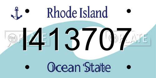 I413707 Rhode Island License Plate