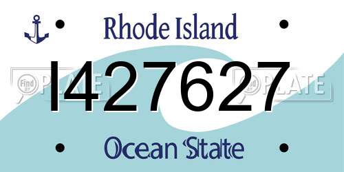 I427627 Rhode Island License Plate
