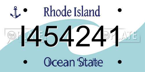 I454241 Rhode Island License Plate