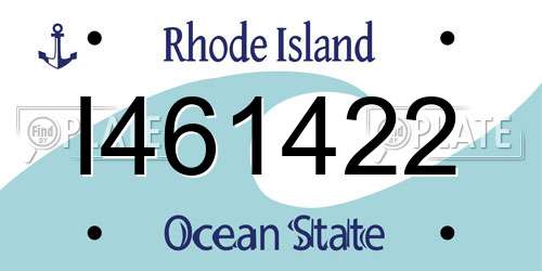 I461422 Rhode Island License Plate